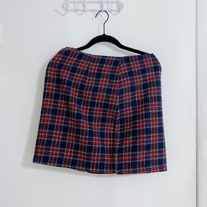 SHEIN Plaid Mini Bodycon Skirt - Size L